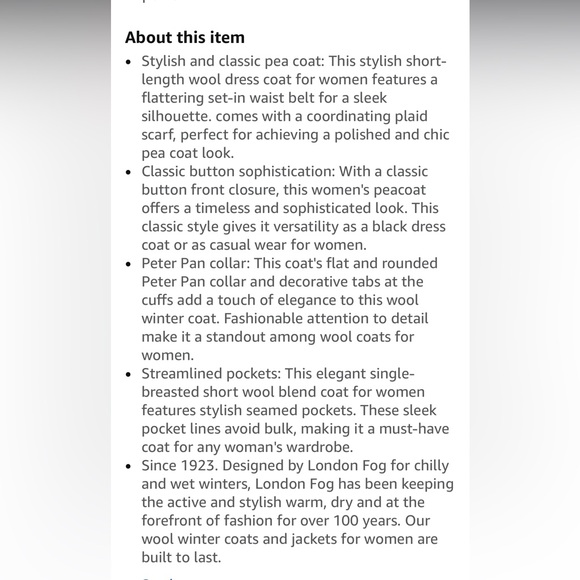 London Fog Gray Pea Coat - Picture 10 of 11